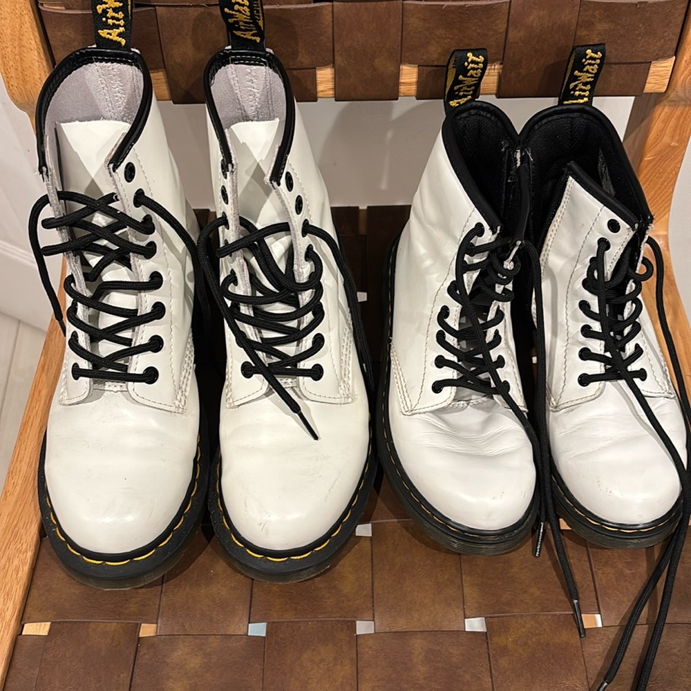 Dr Martens White Boots